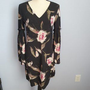 White House Black Market Floral Print Sheath Dress Size 2